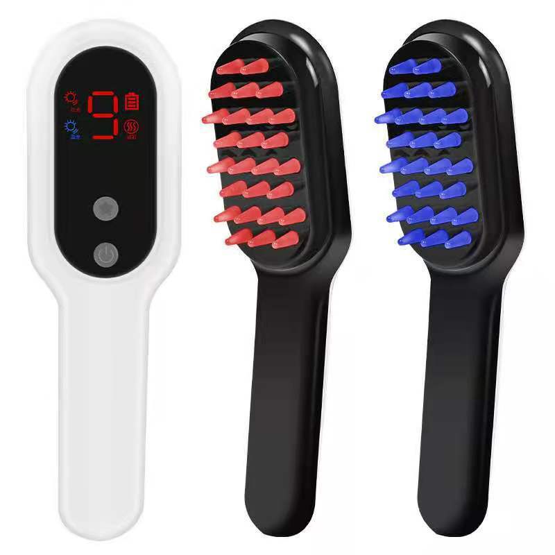 Comb Blue Red Light Scalp Massager comb