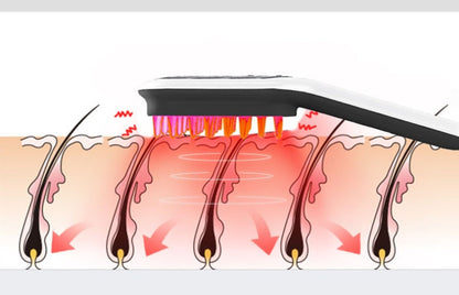 Comb Blue Red Light Scalp Massager comb